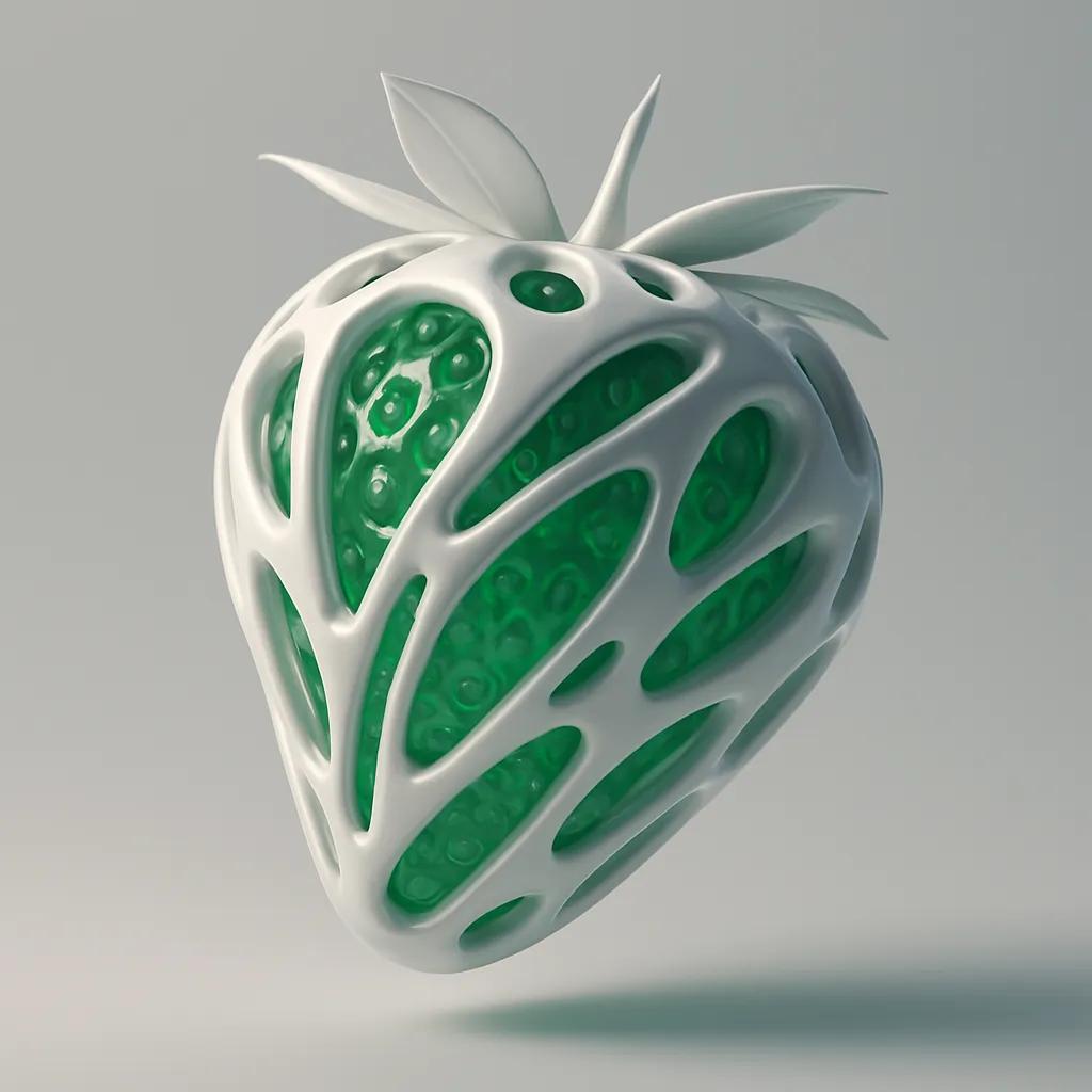 Biomorphic Futuristic Core Sculpture