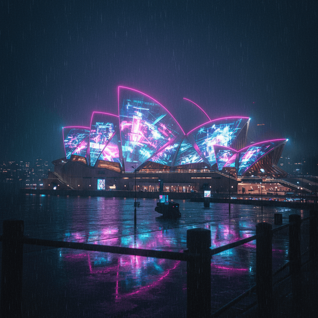 My city in cyberpunk style