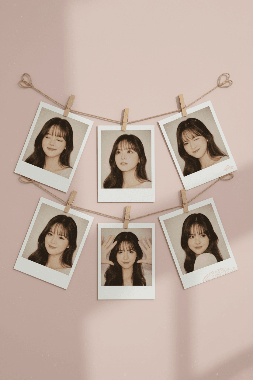 Six Frame Polaroid Rope Gallery