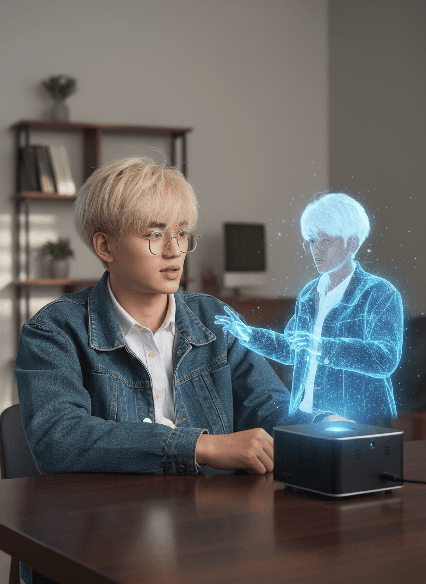Holographic Self Mirror Absolute Face Lock