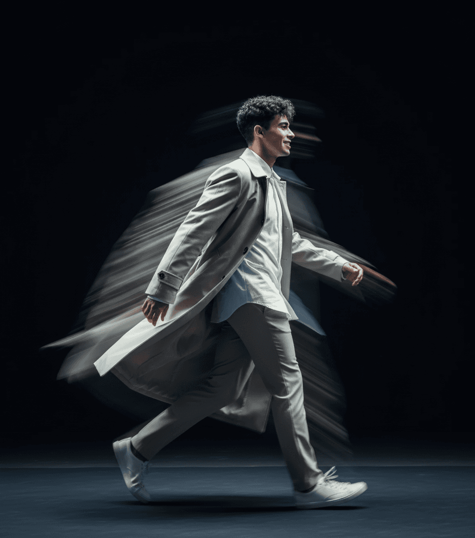 Motion Blur Runway Portrait