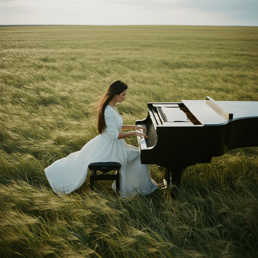 Healing Meadow Piano Portrait