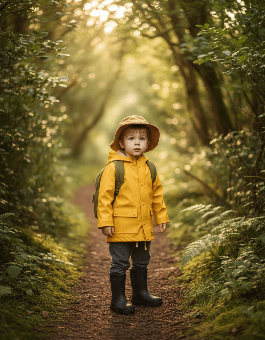 Explorer in the Woods - Kid Portrait