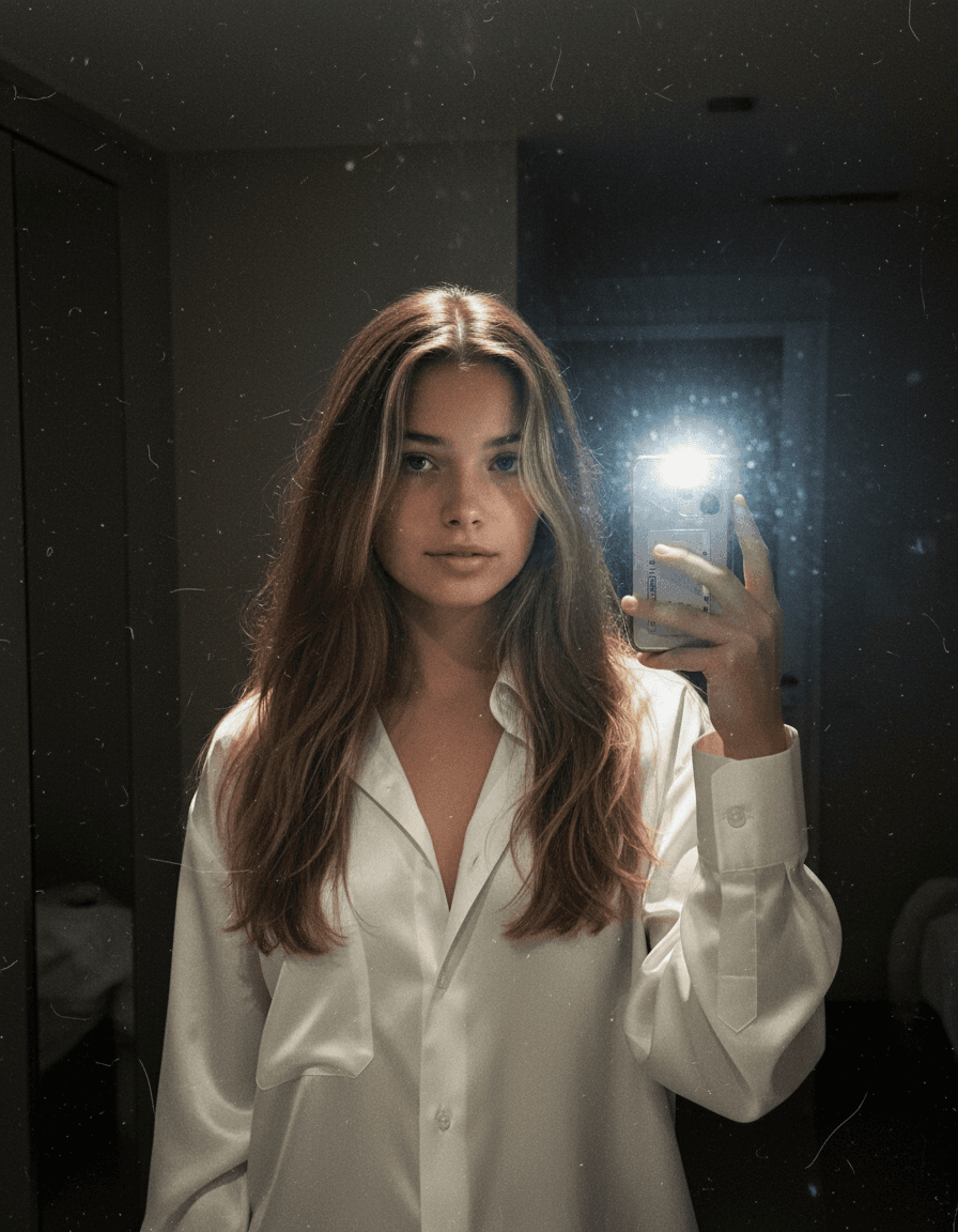 2000s Mirror Selfie — Cinematic Nostalgia