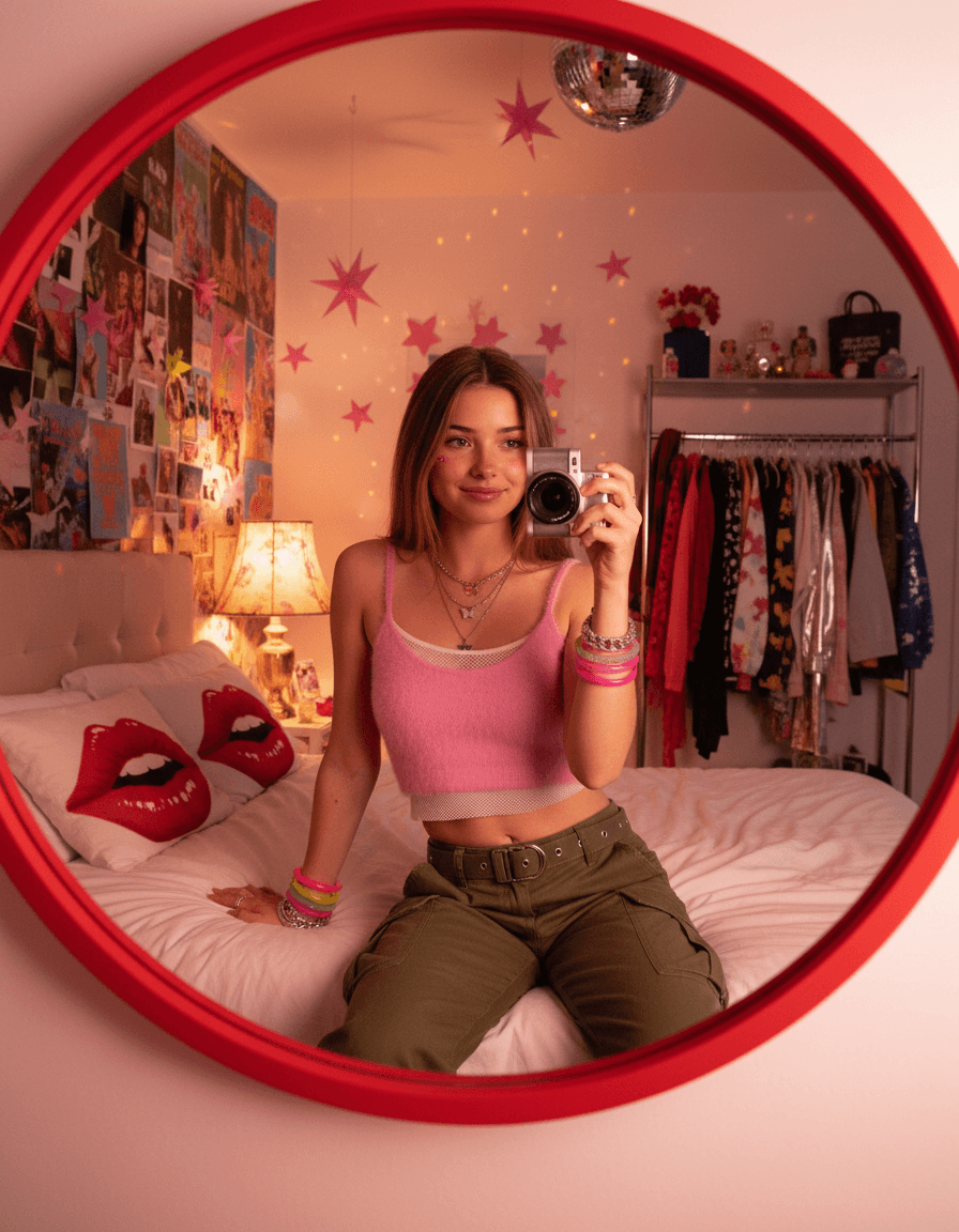 Y2K Mirror Selfie — Retro Reflection