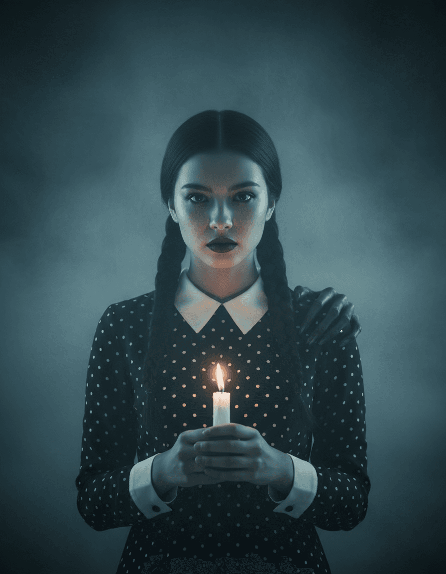 Wednesday Poster — Halloween Eerie Portrait