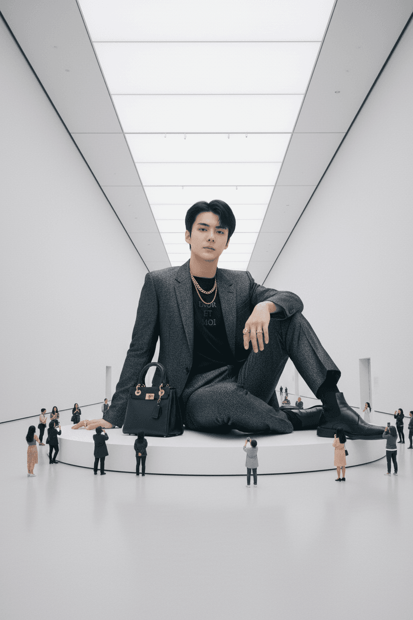 Giant Figure Museum — Surreal Fashion Editorial