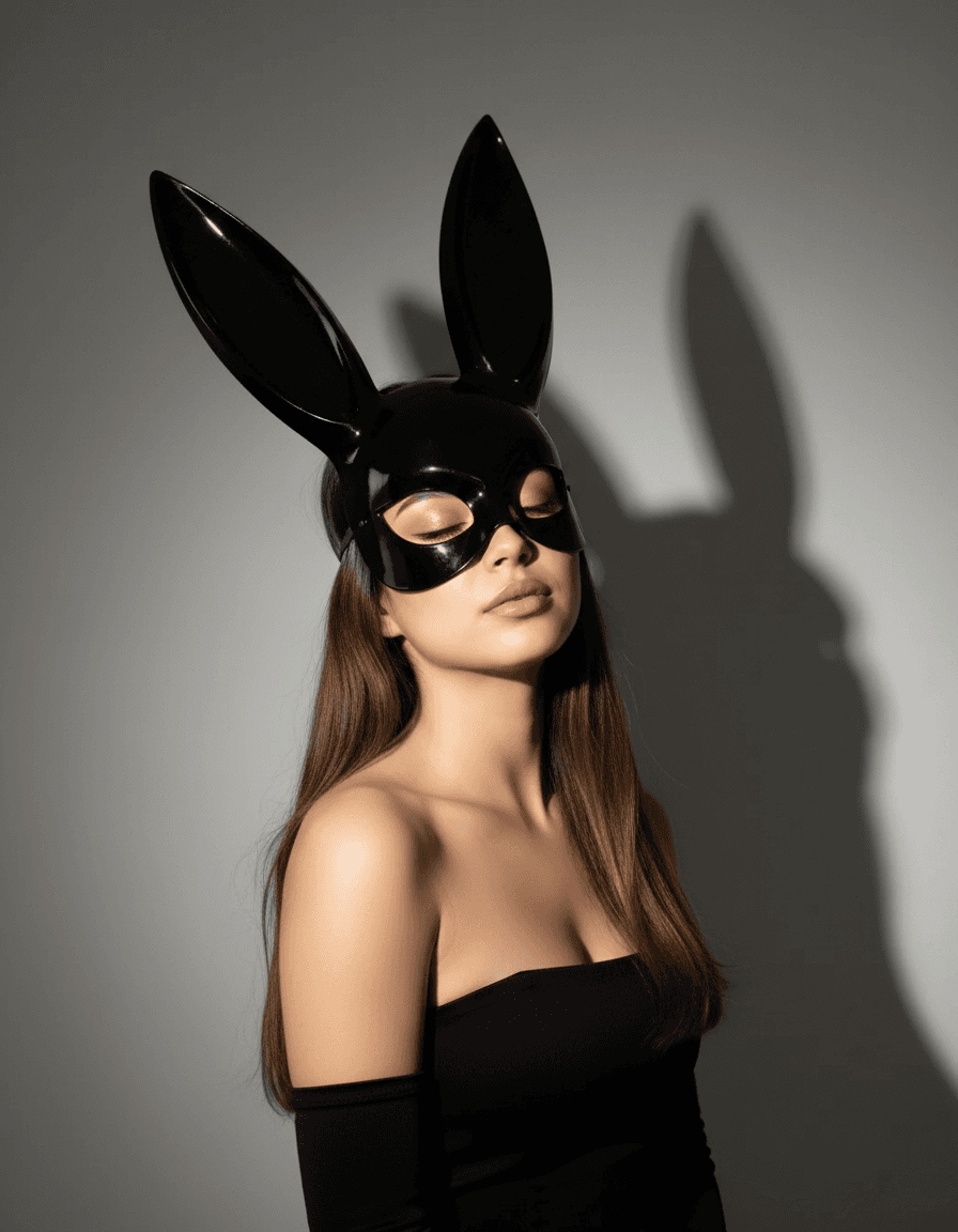 Enigmatic Bunny Flash Portrait