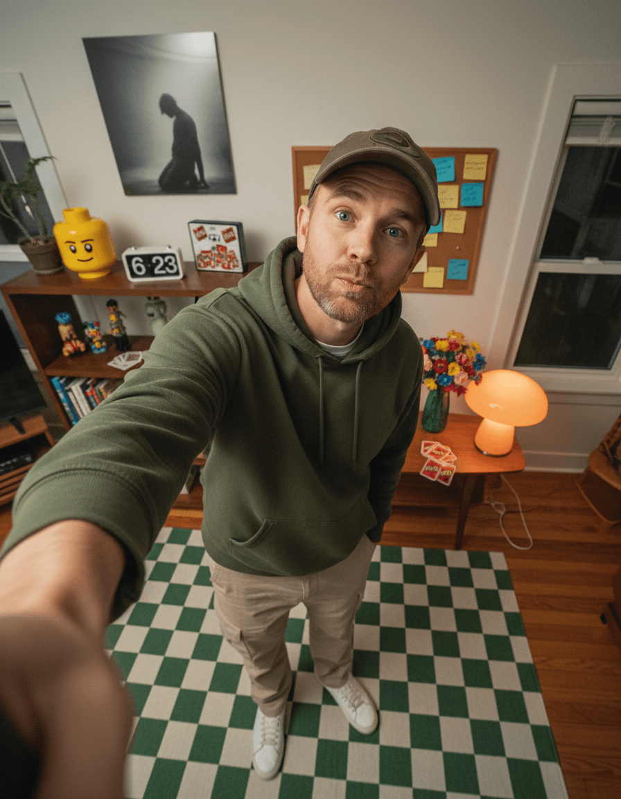 0.5 Indoor Selfie With Any Outfit