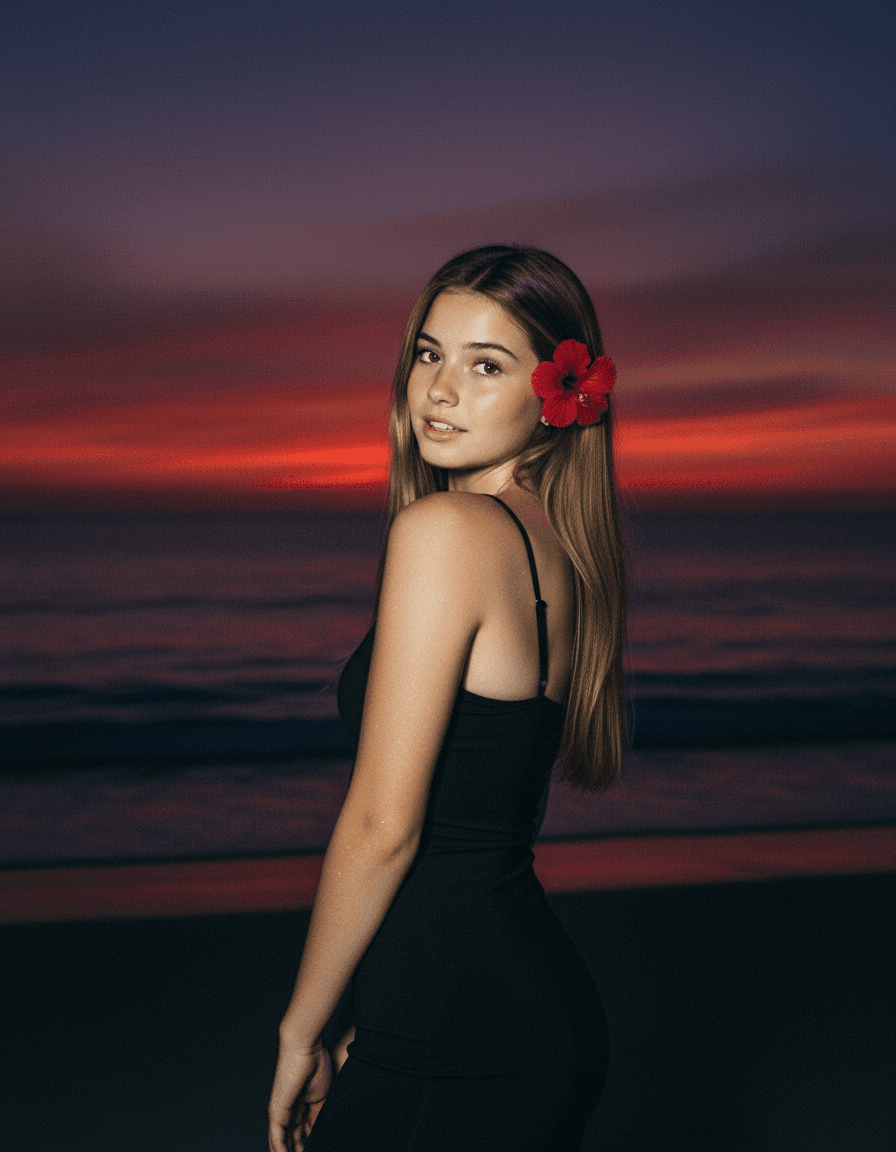 Beach Twilight Portrait