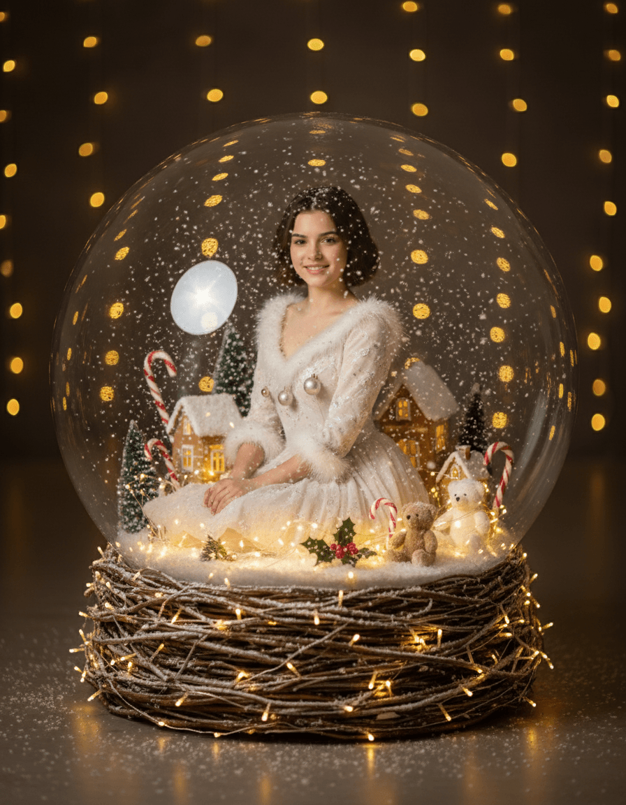 Dreamy Christmas Snow-Globe