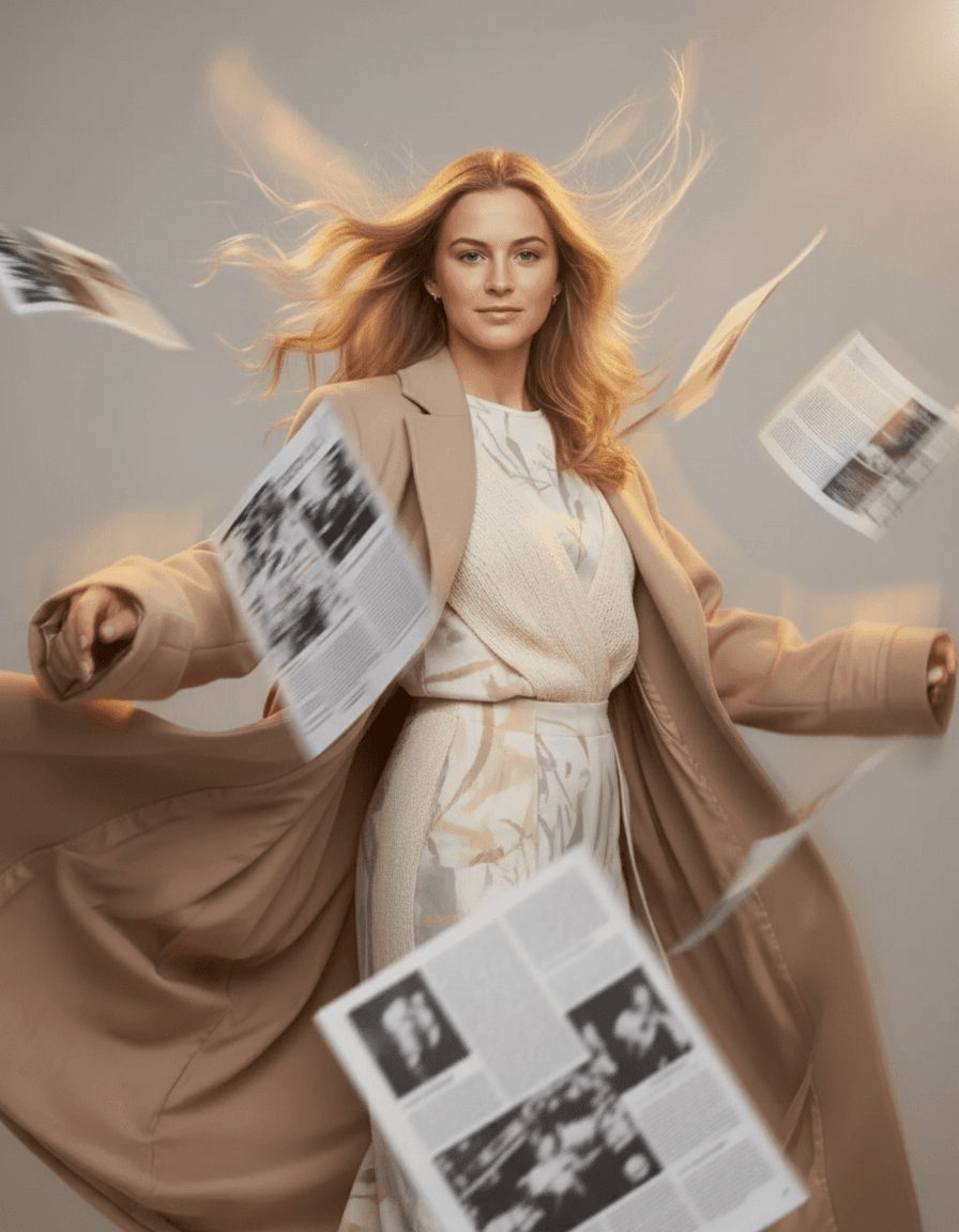 Cinematic Newspaper Motion