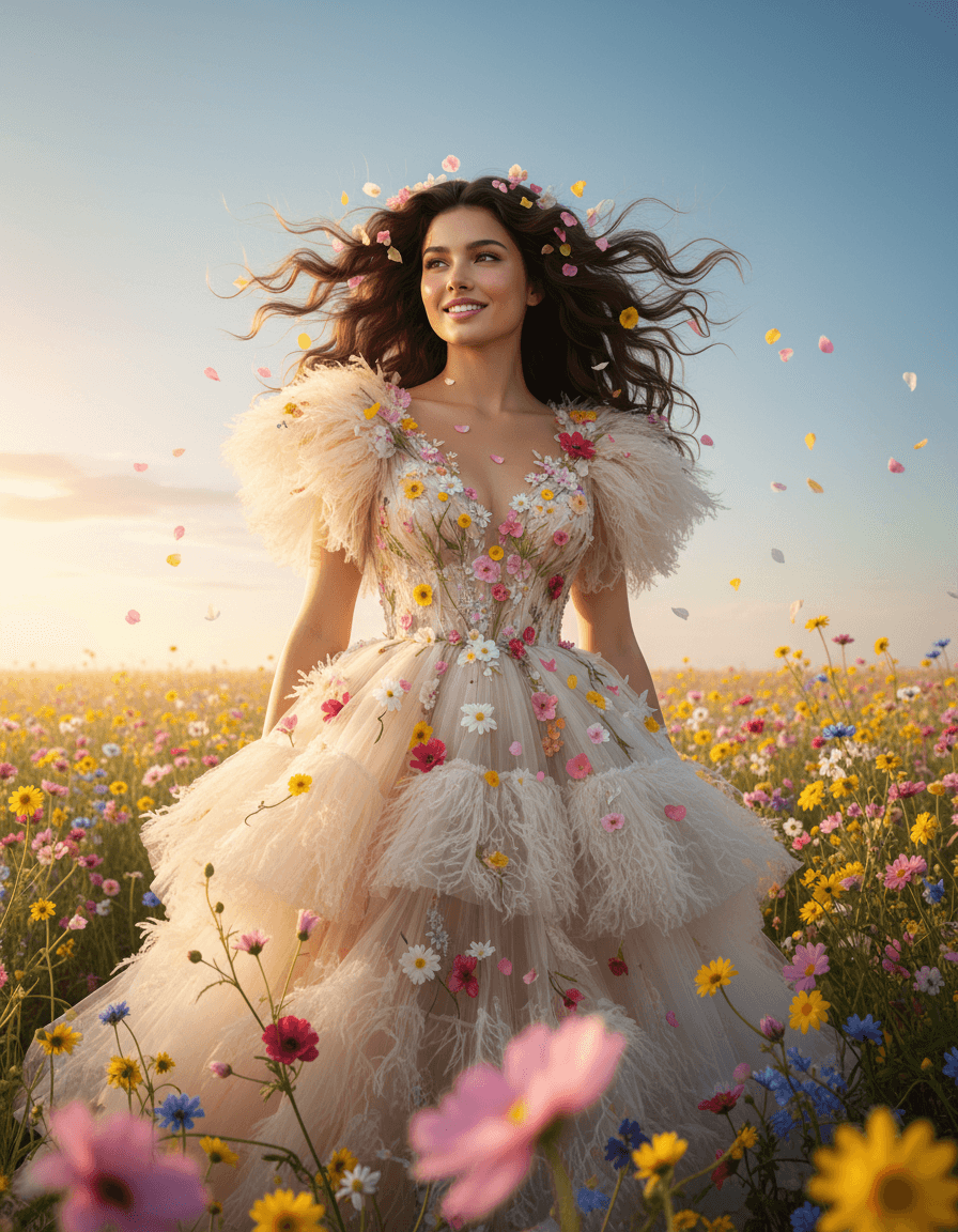 Fantasy Wildflower Portrait