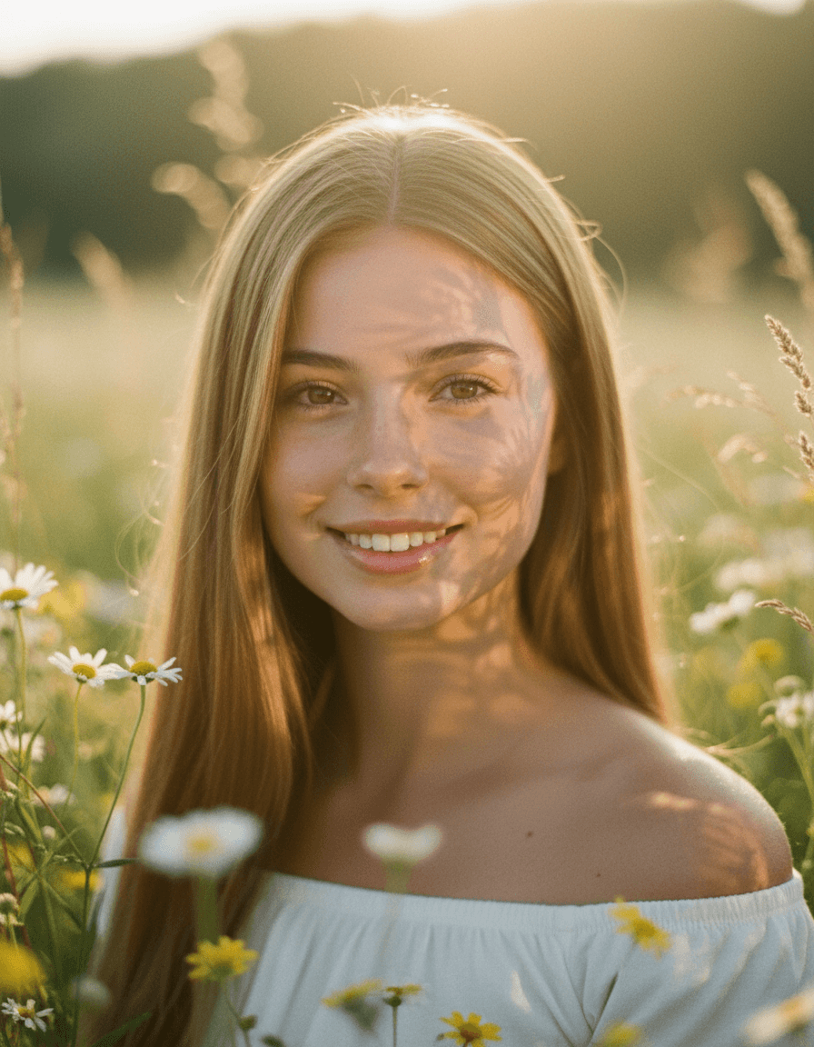 Golden Floral Field