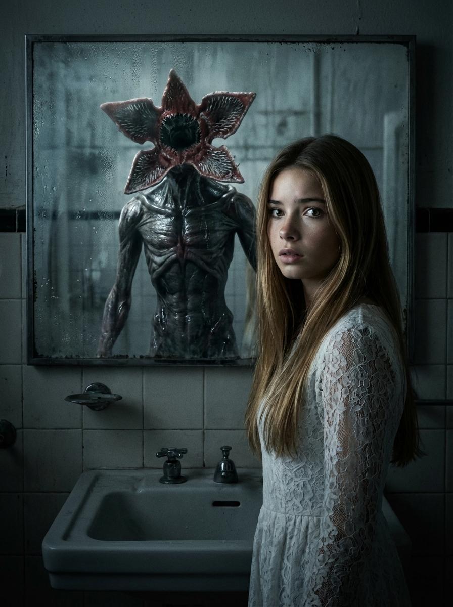 Demogorgon Mirror — Stranger Things Inspired