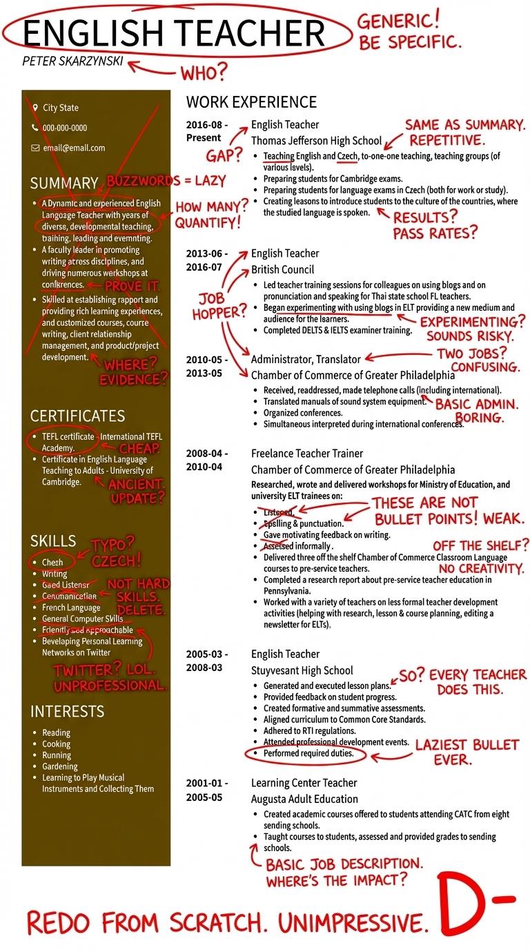 CV/Resume Roast System