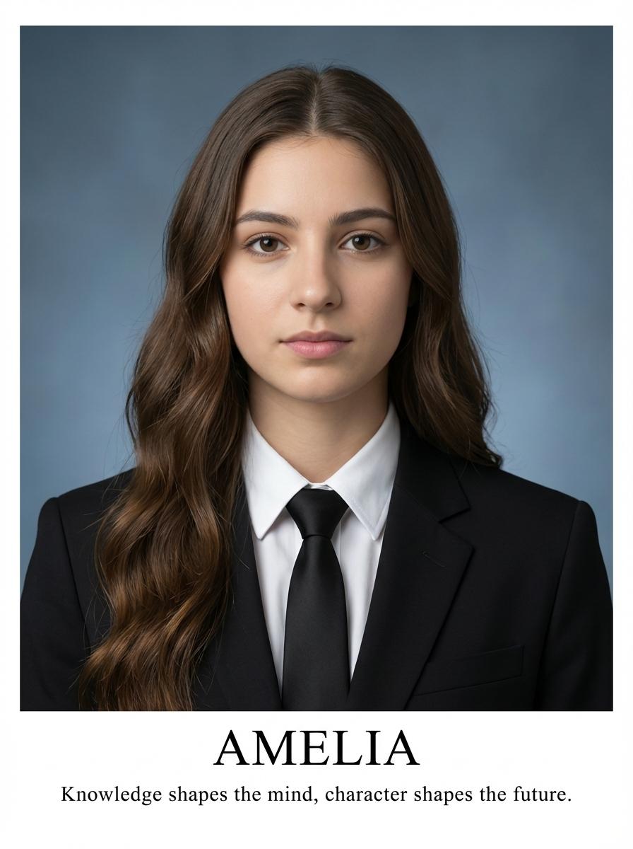 Academic Student Portrait Poster