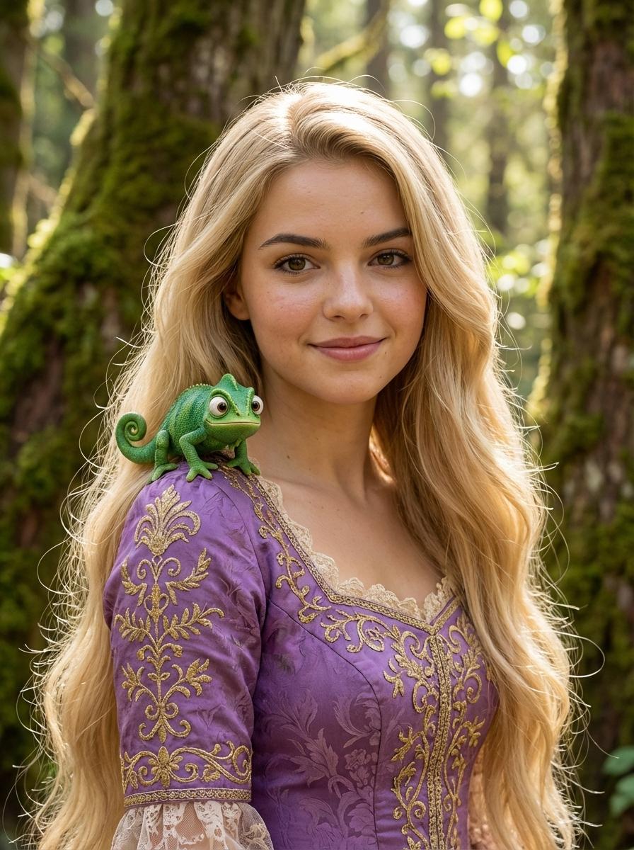 Tangled Live-Action Portrait Style