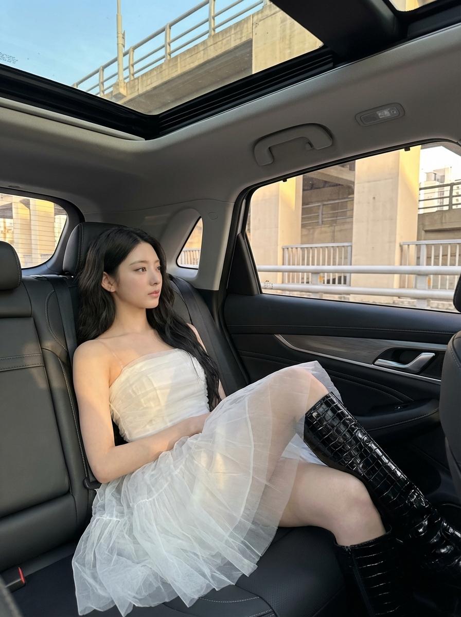 Golden Hour Backseat Editorial